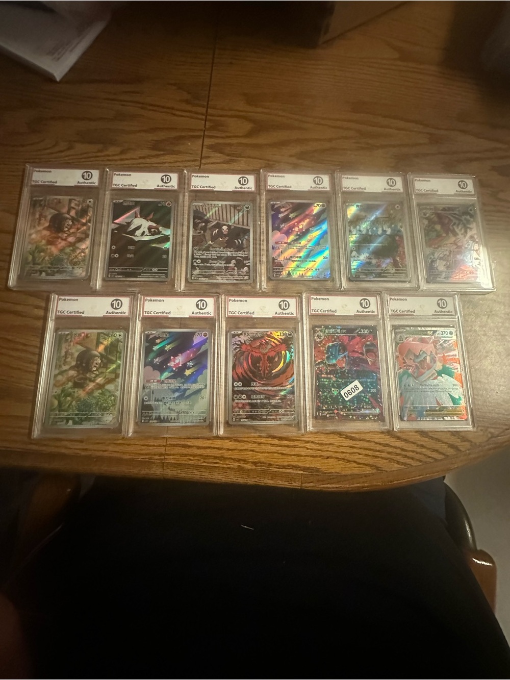 Pokemon Lot Of 11 TGC Certified Authentic Grade 10 Free Shipping china India mix